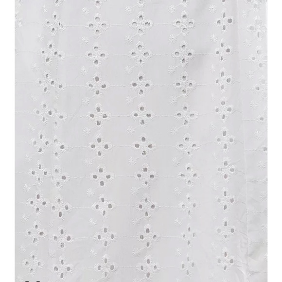 NWT, Crystal Doll,‎ White Woven Eyelet Mini Sheath Dress, lined - Picture 5 of 10